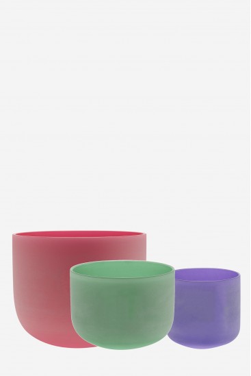 Equilibrium colored Set 432 - 3 Crystal Singing Bowls